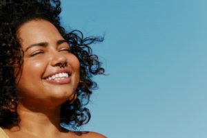 smiling